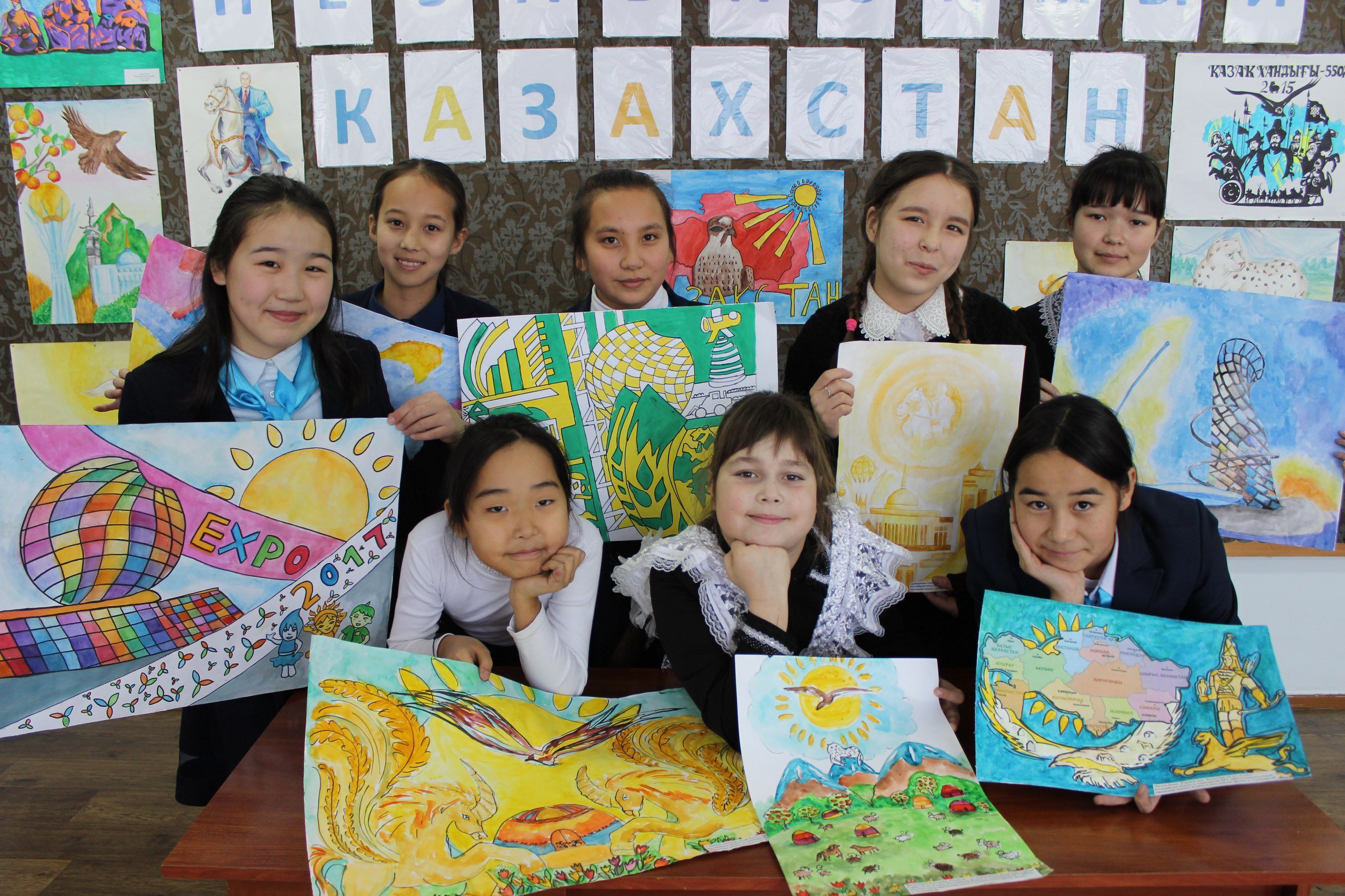 Рисунок на тему независимый Казахстан глазами детей