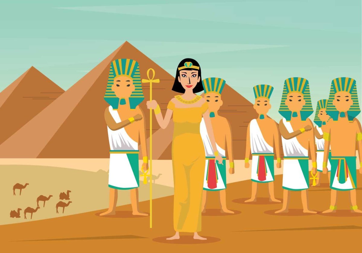 Пирамида Египет фараон вектор
