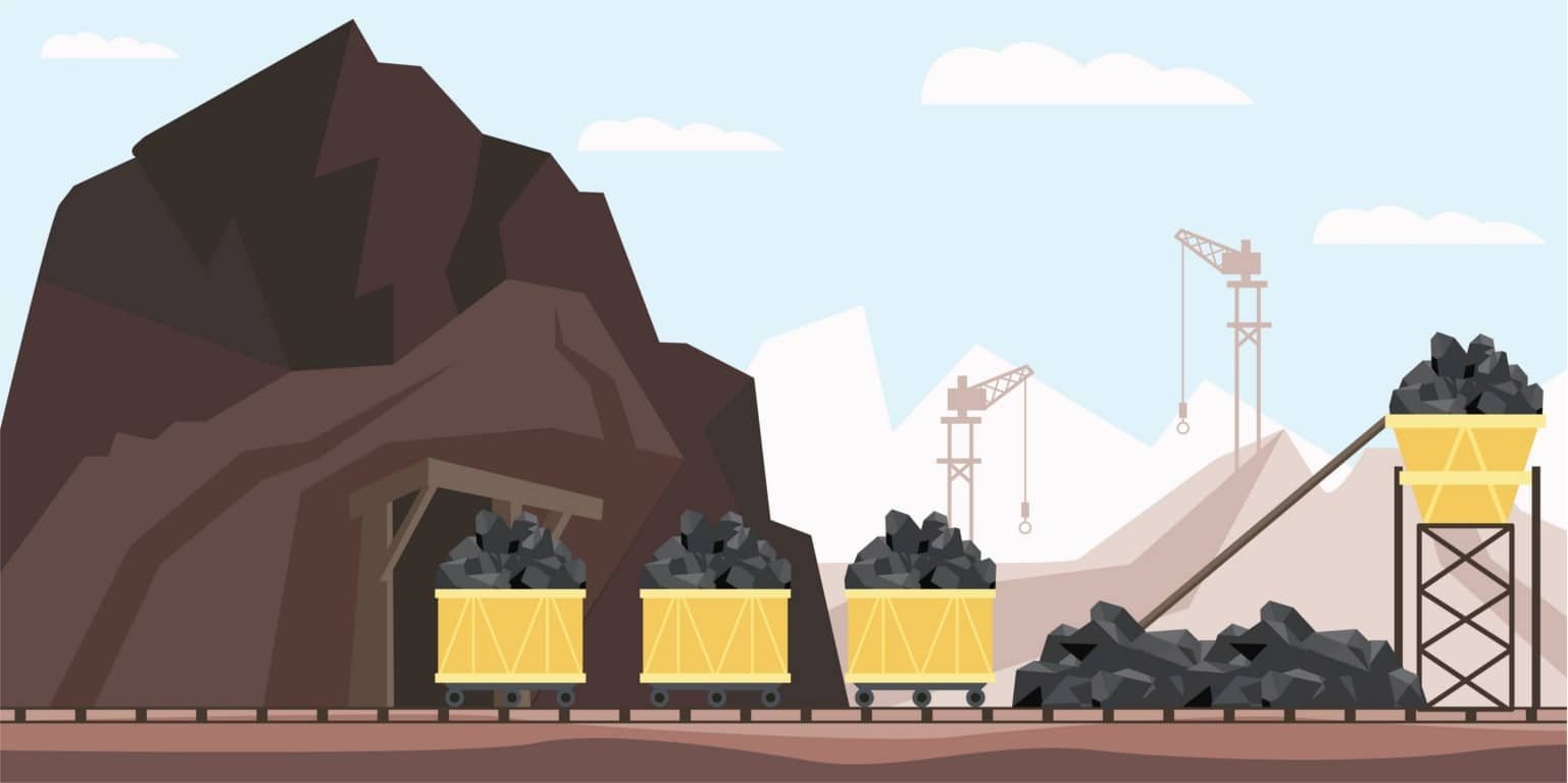Coal Mining вектор