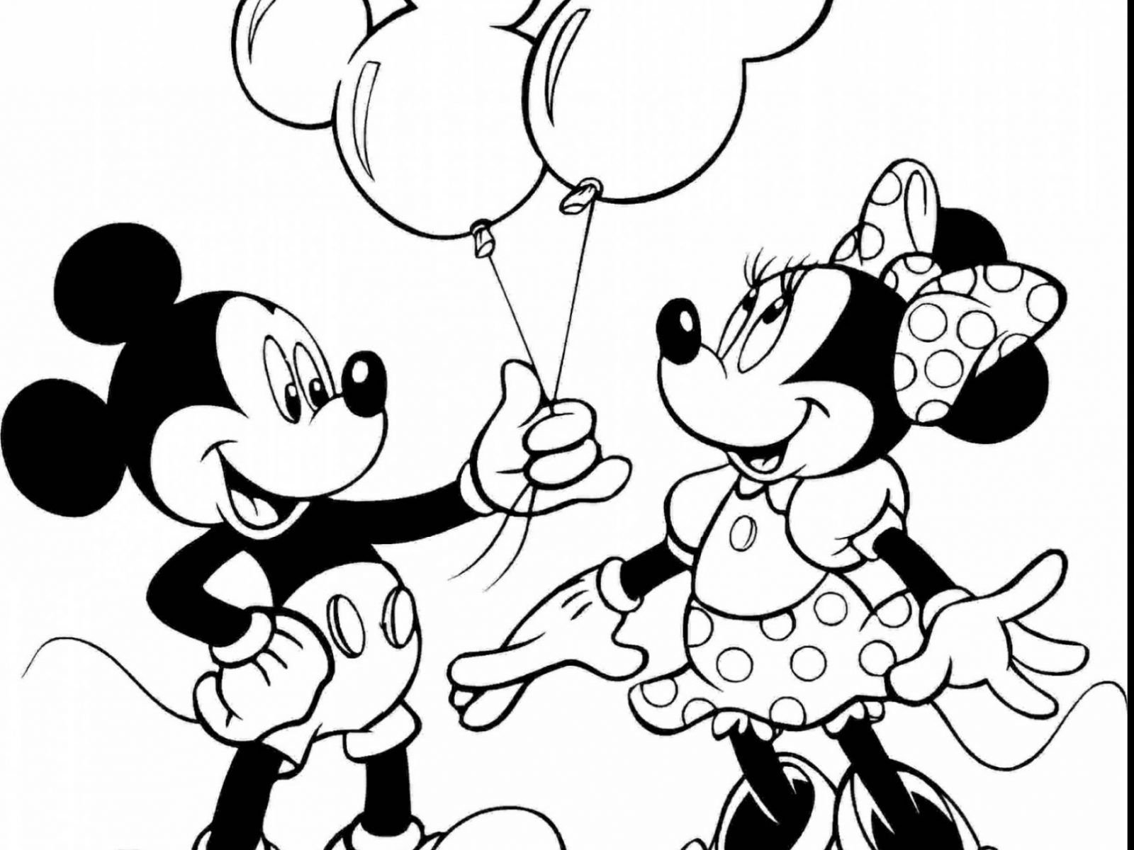 Раскраска для детей Miki Mouse