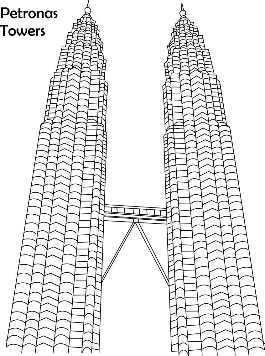 Petronas Towers чертежи