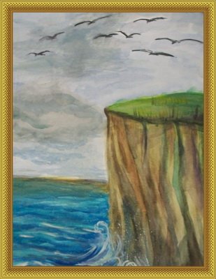 Рисунок Утес Лермонтова