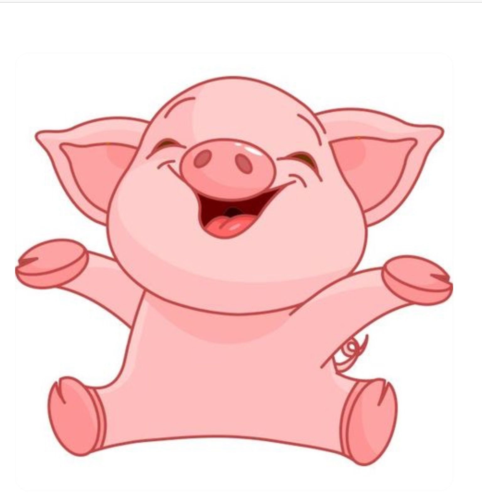 Рисунки животных свинья