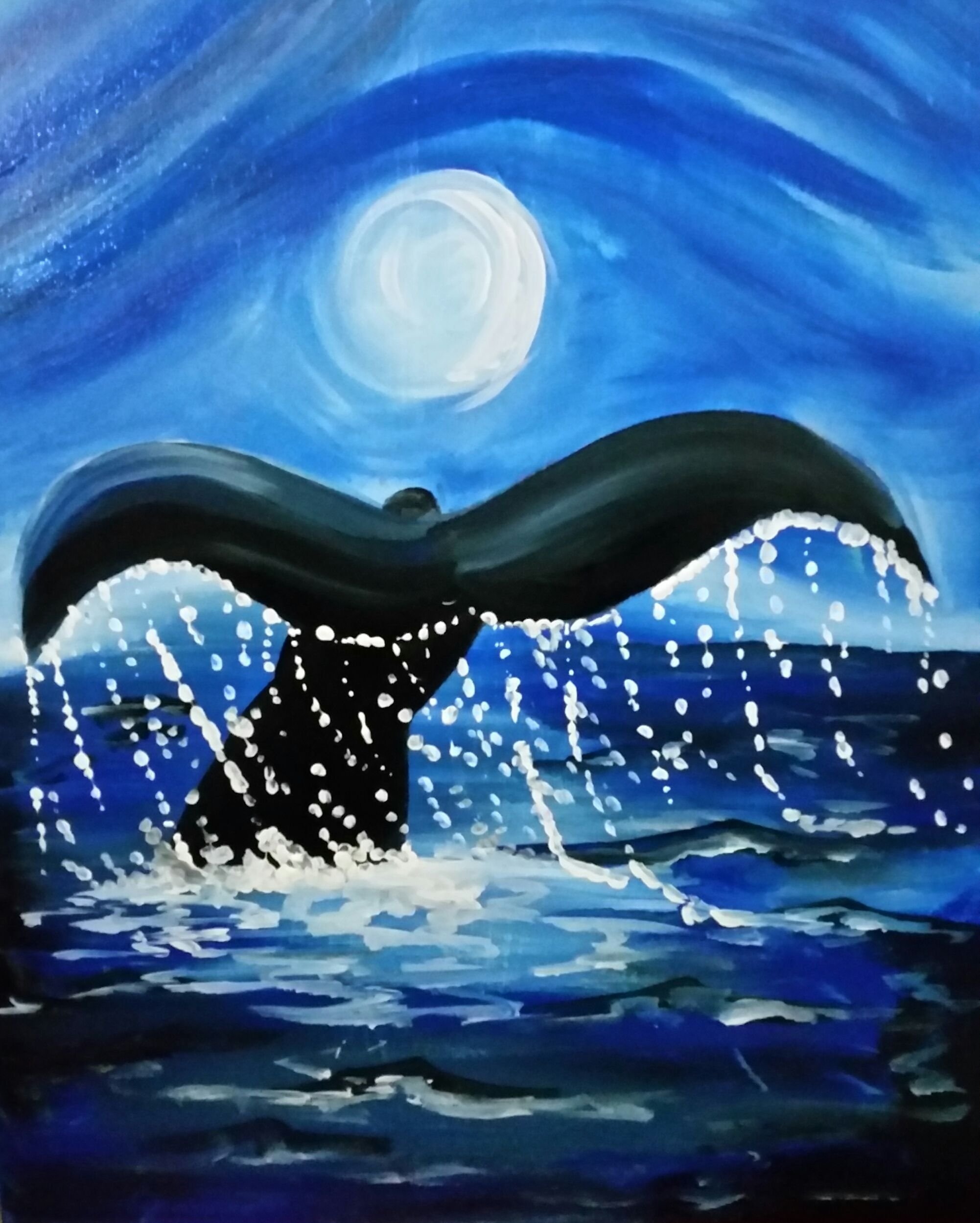Хвост кита живопись