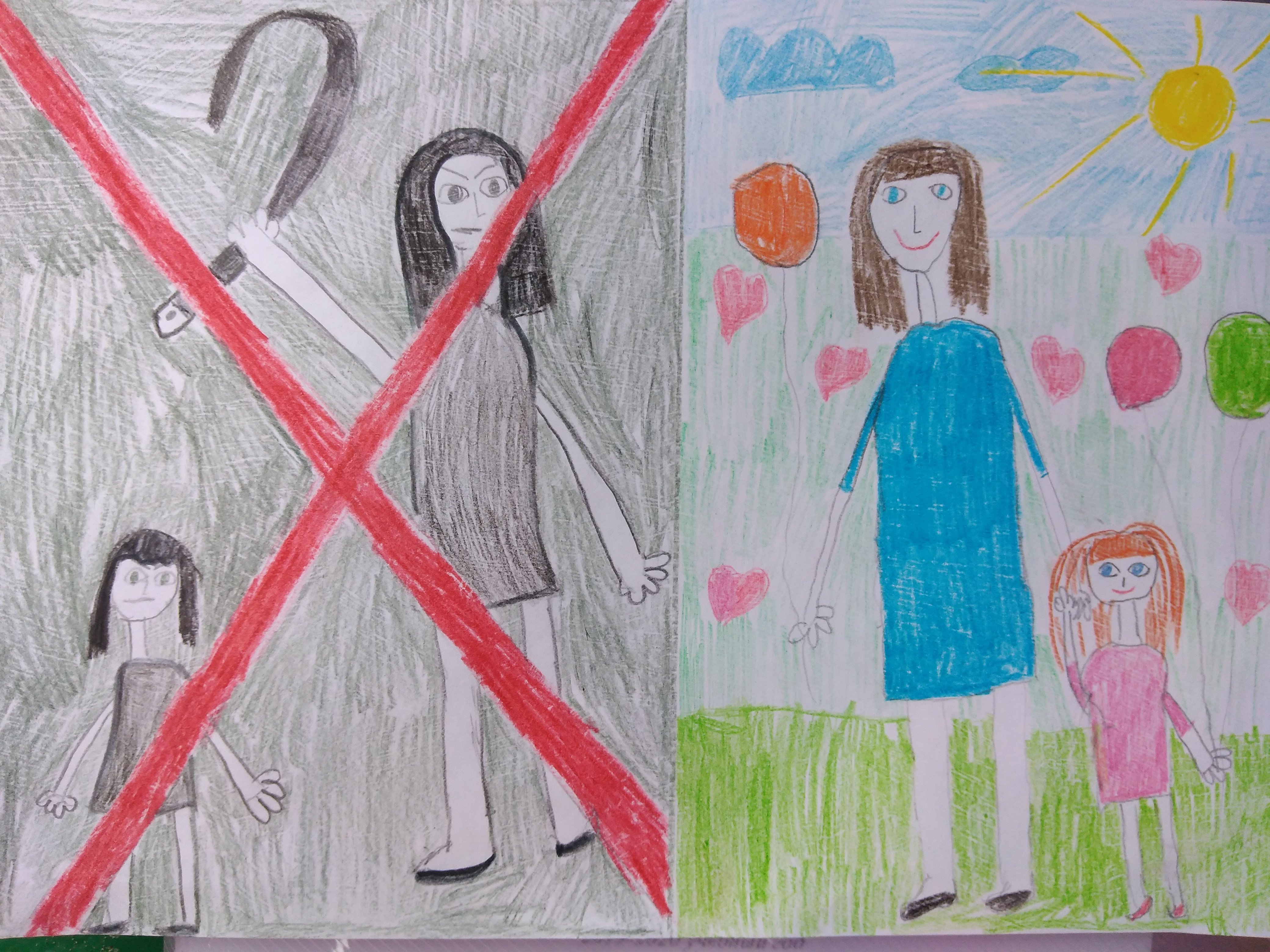 Рисунки на тему дети без насилия