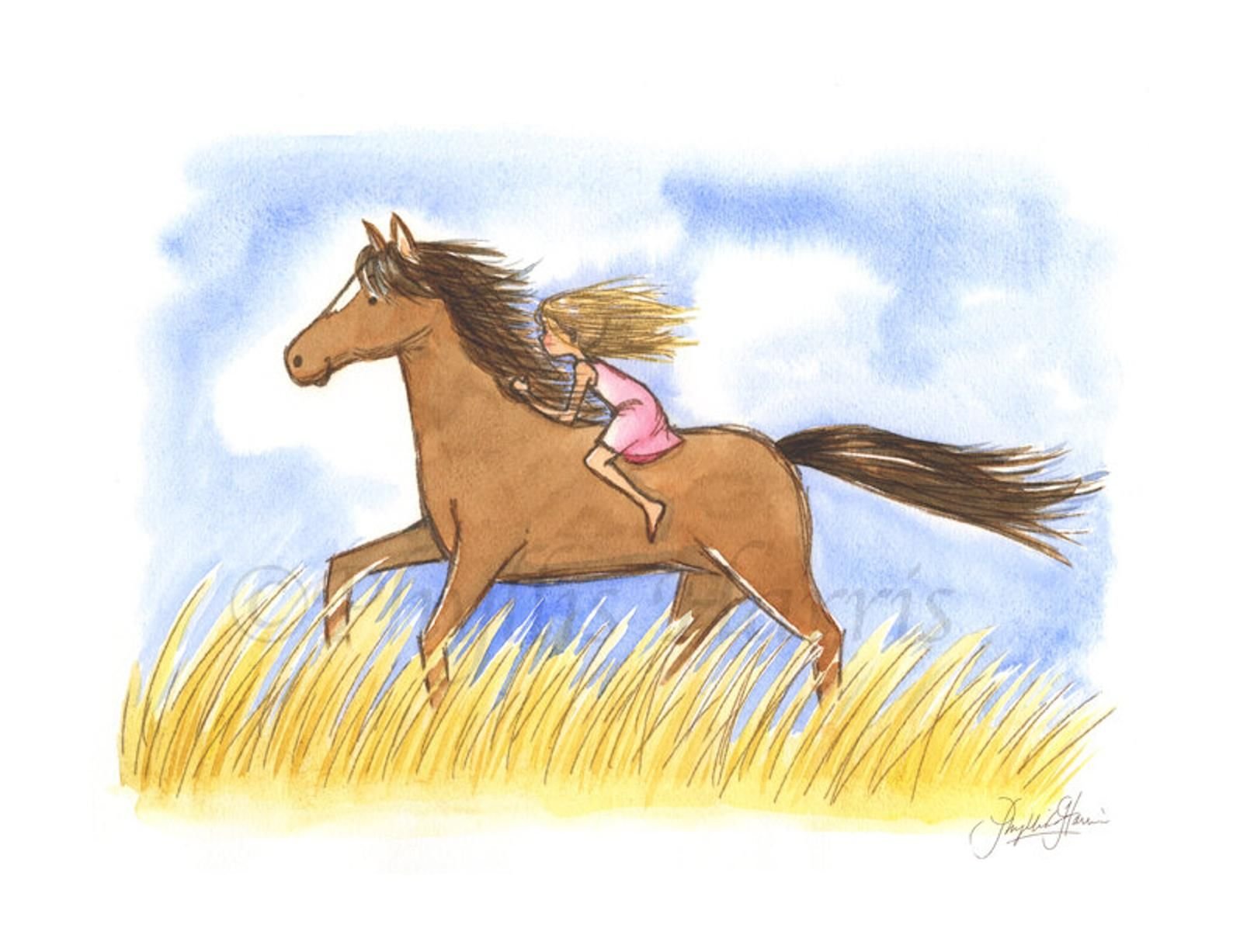 Детские рисунки лошадей