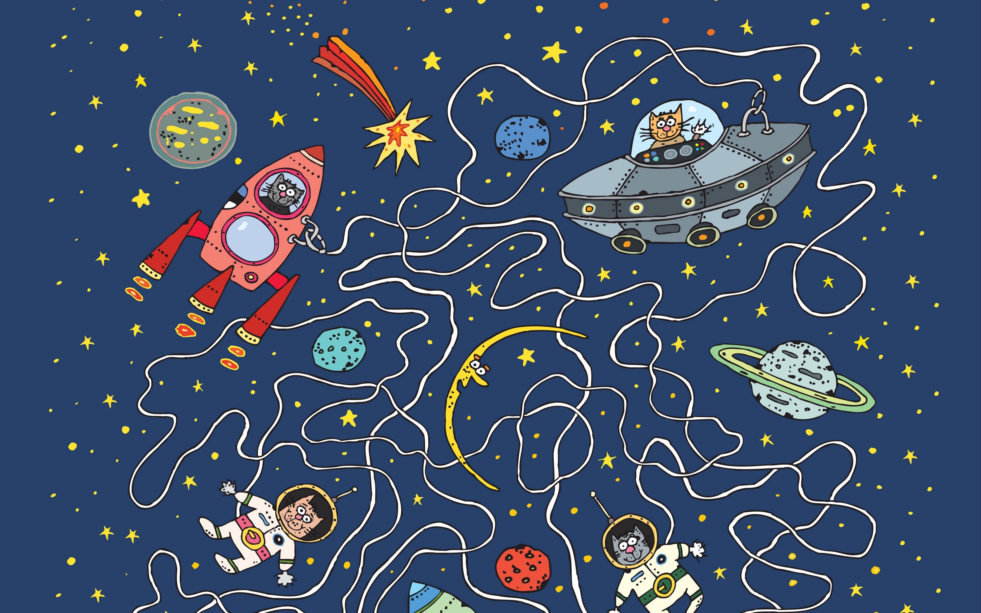 Картинки про космос для детей лет