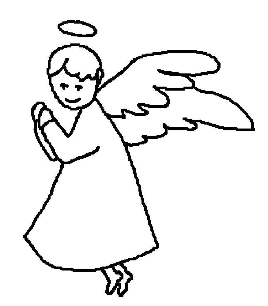 Ангел рисунок карандашом для детей