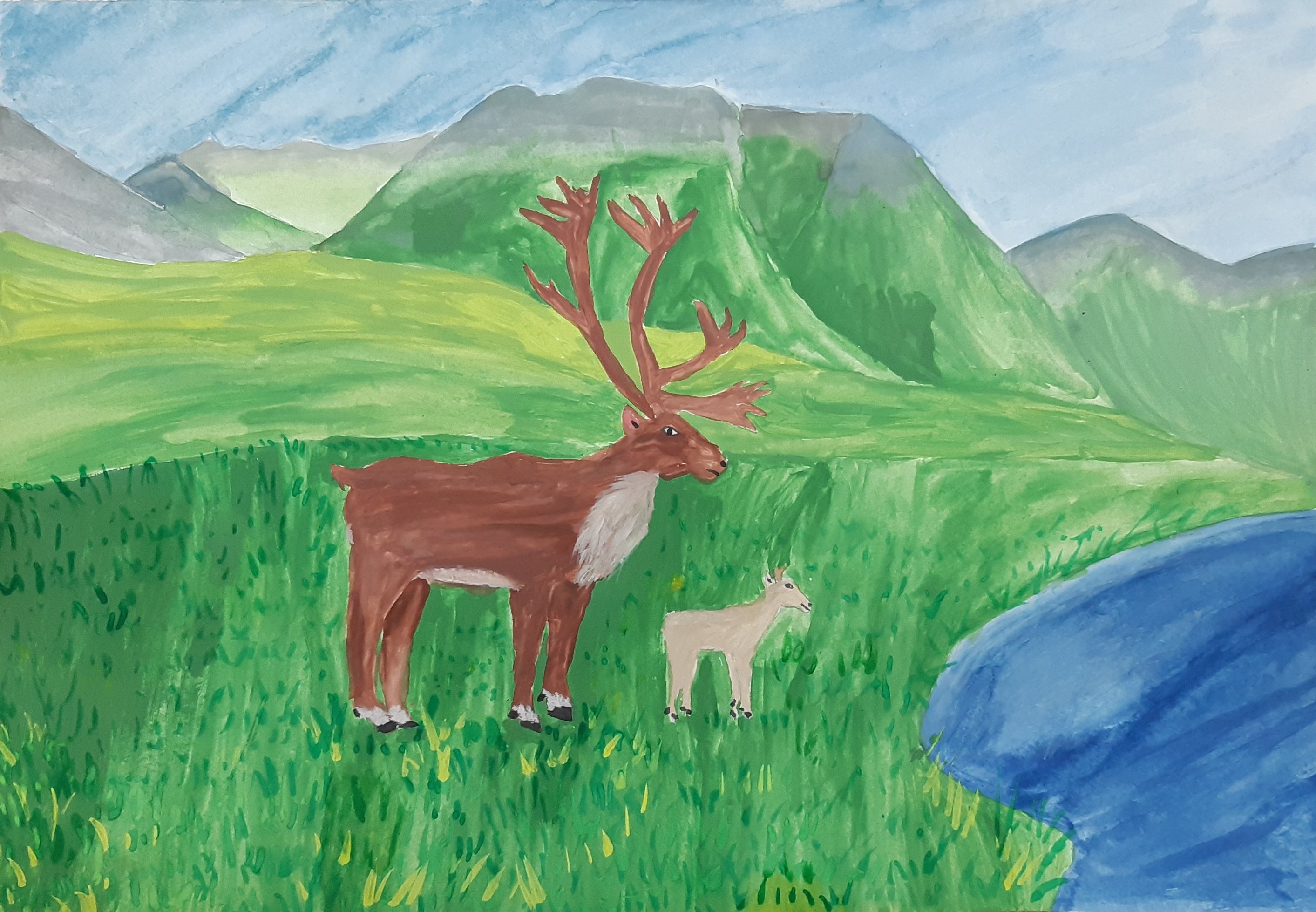 Детские рисунки о природе Башкирии
