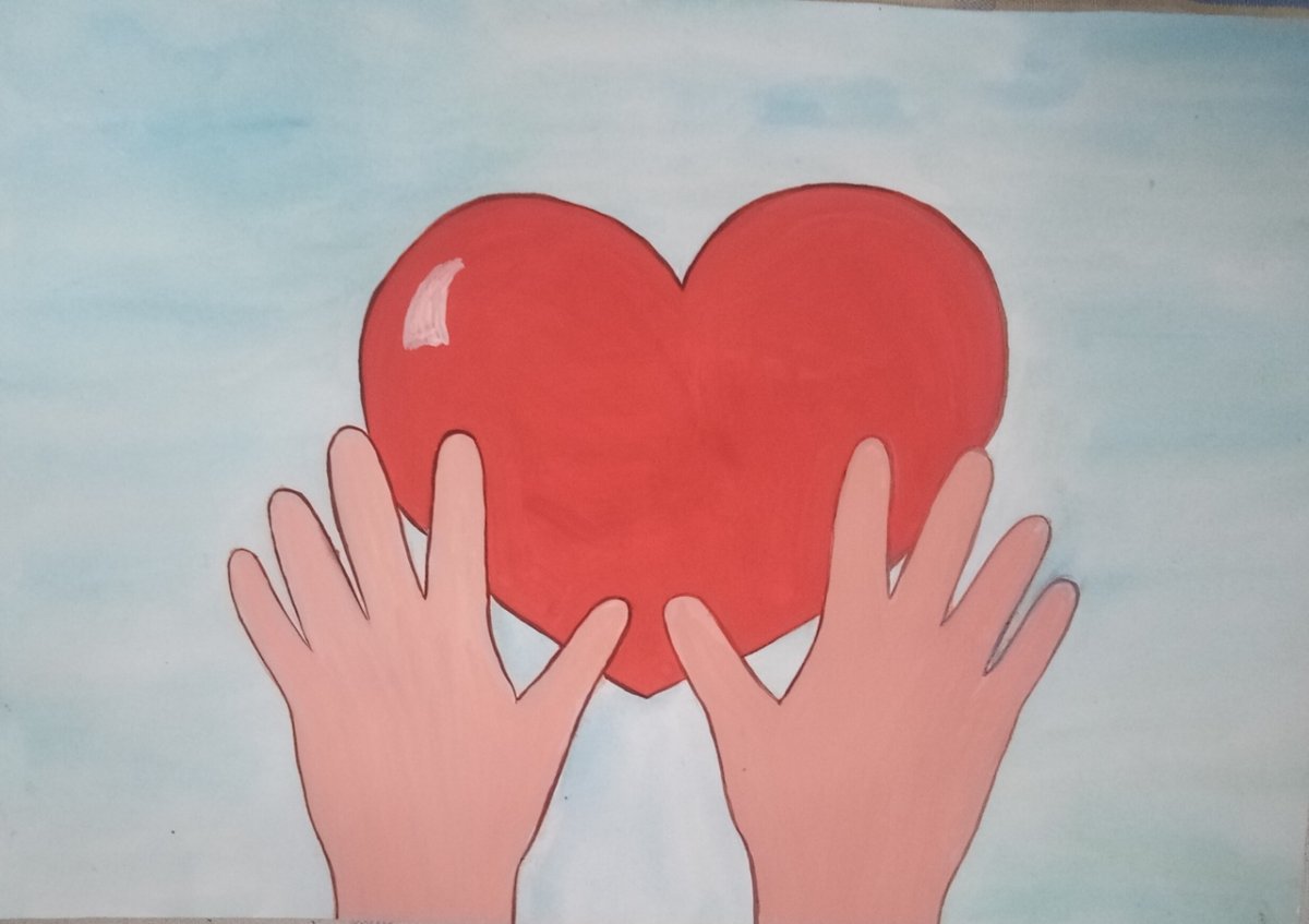 Рисунок на тему доброе сердце