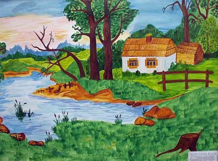 Рисование природа Кубани