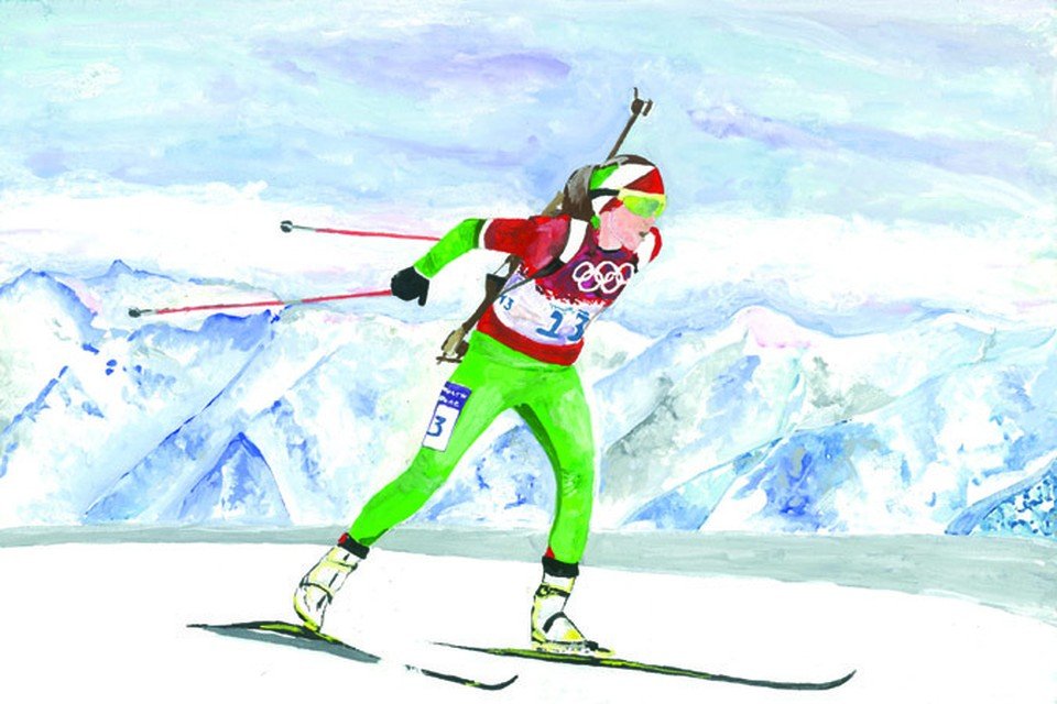 Лыжник 3 класс. Лыжи спорт дети. Лыжник. Рисунок на спортивную тему. Лыжник рисунок.