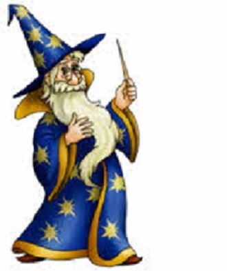 Волшебник на прозрачном фоне