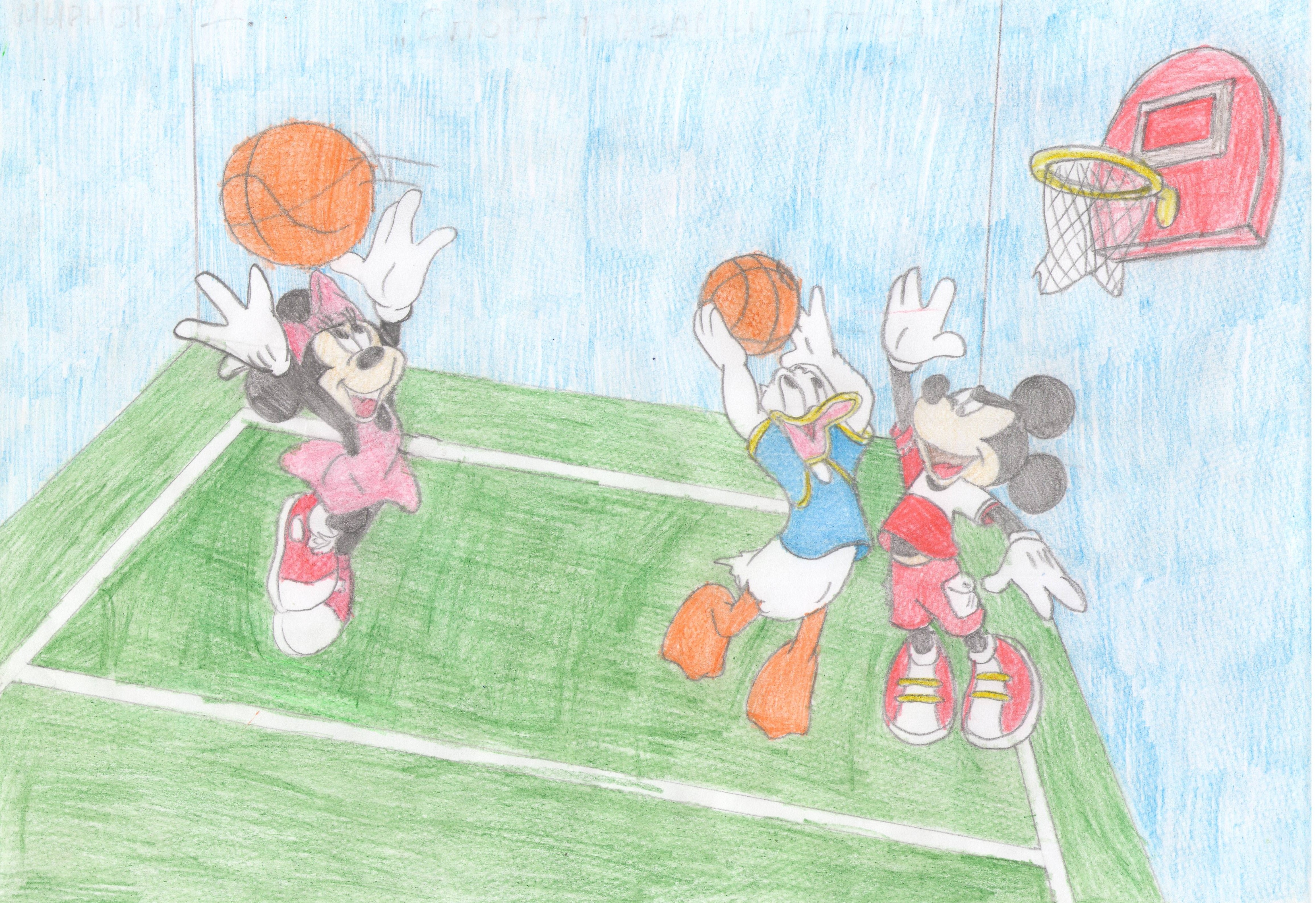 Детские рисунки на спортивную тематику