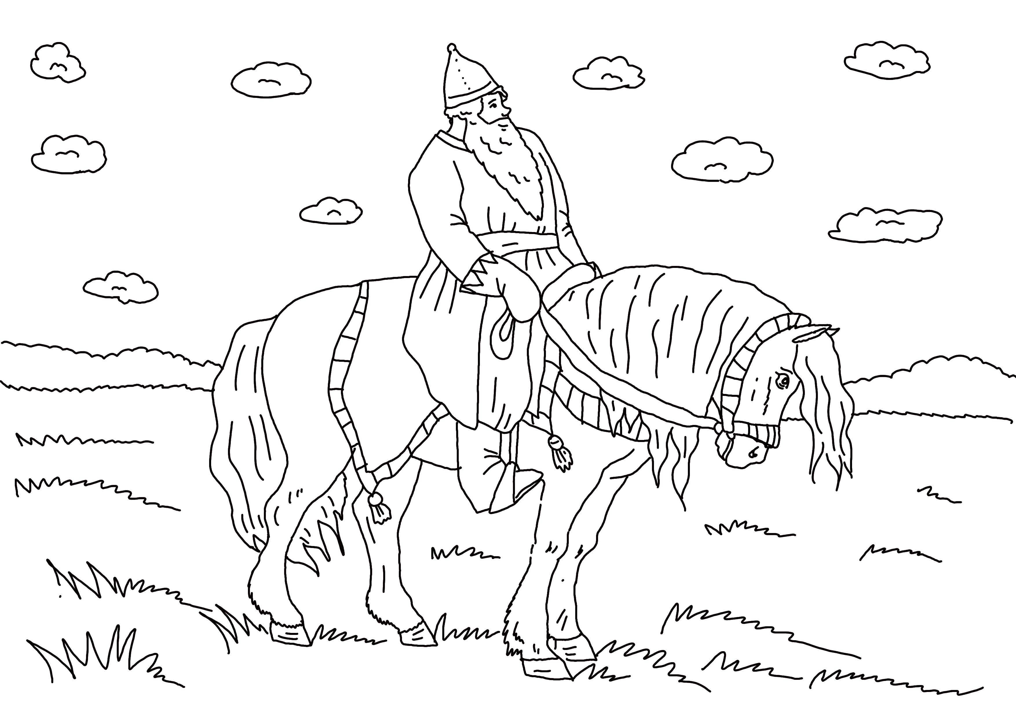 Иллюстрация к былине три поездки Ильи Муромца