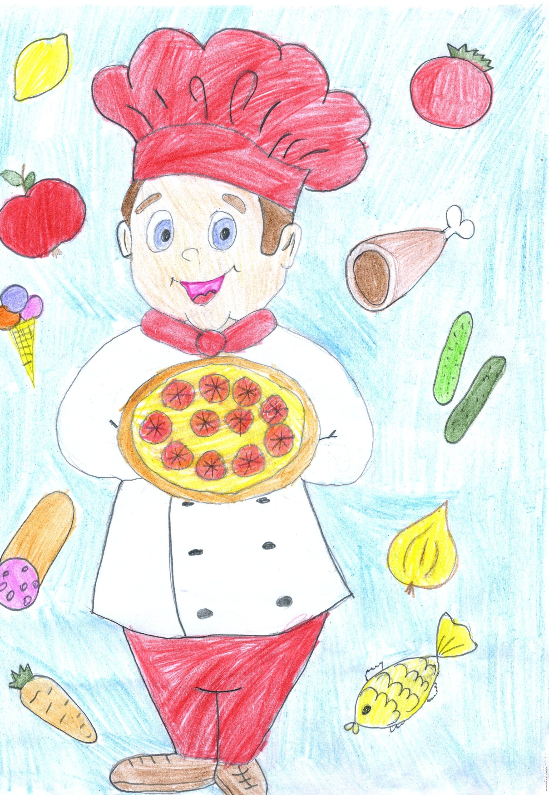 Рисунки детей на тему поваров