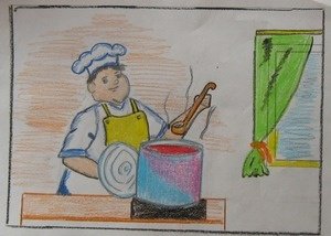 Рисунок на тему моя будущая профессия повар