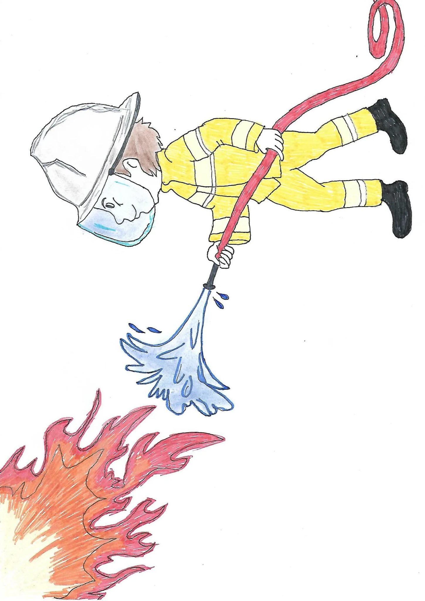 Картинки пожарных для срисовки