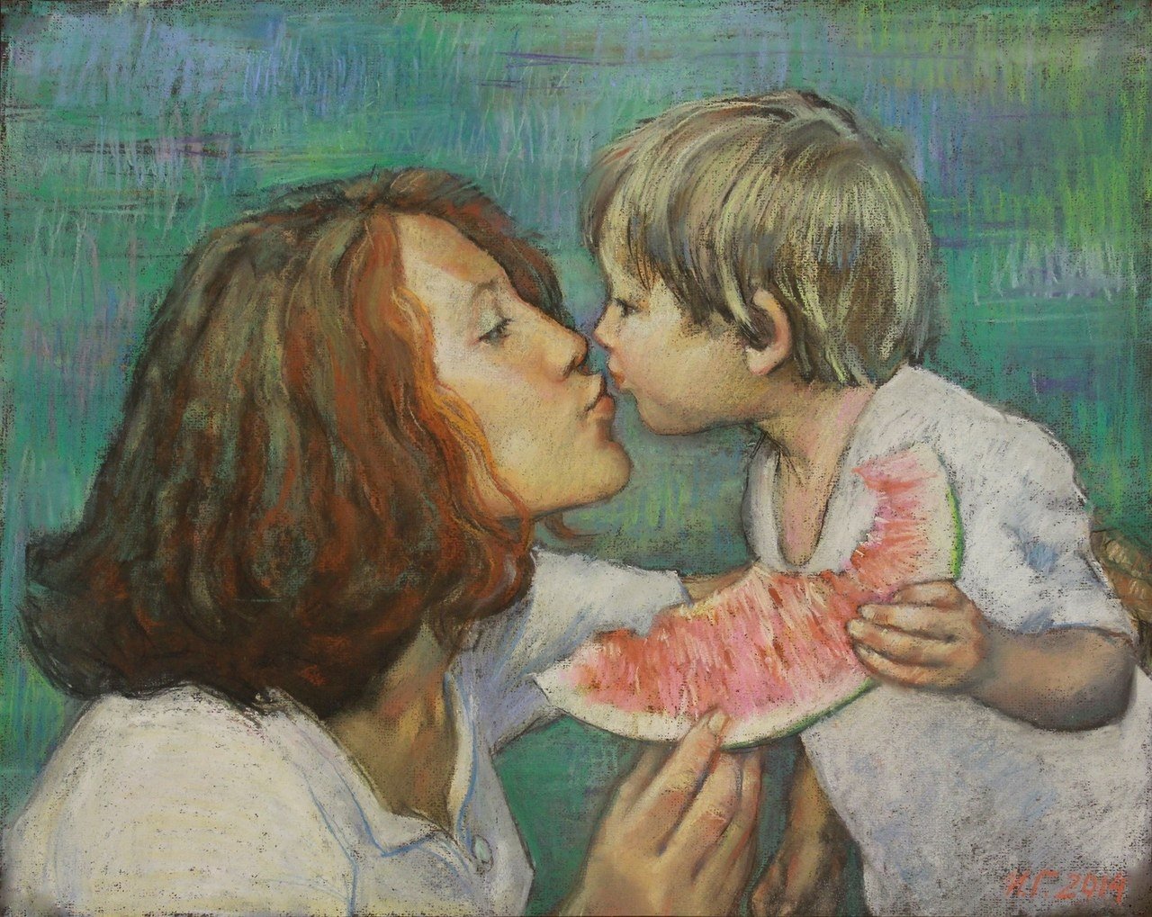 Мама и сын картина