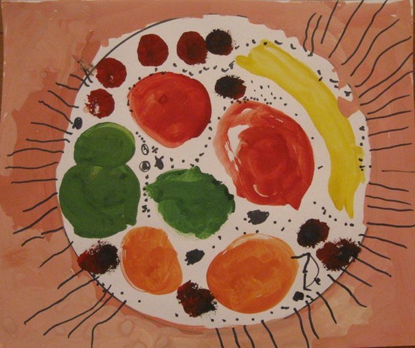 Рисование витамины средняя группа. Нетрадиционное рисование фрукты. Рисование фрукты на тарелочке. Рисование фрукты в средней группе. Рисование фрукты старшая группа.