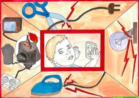 Рисунок на тему безопасное электричество