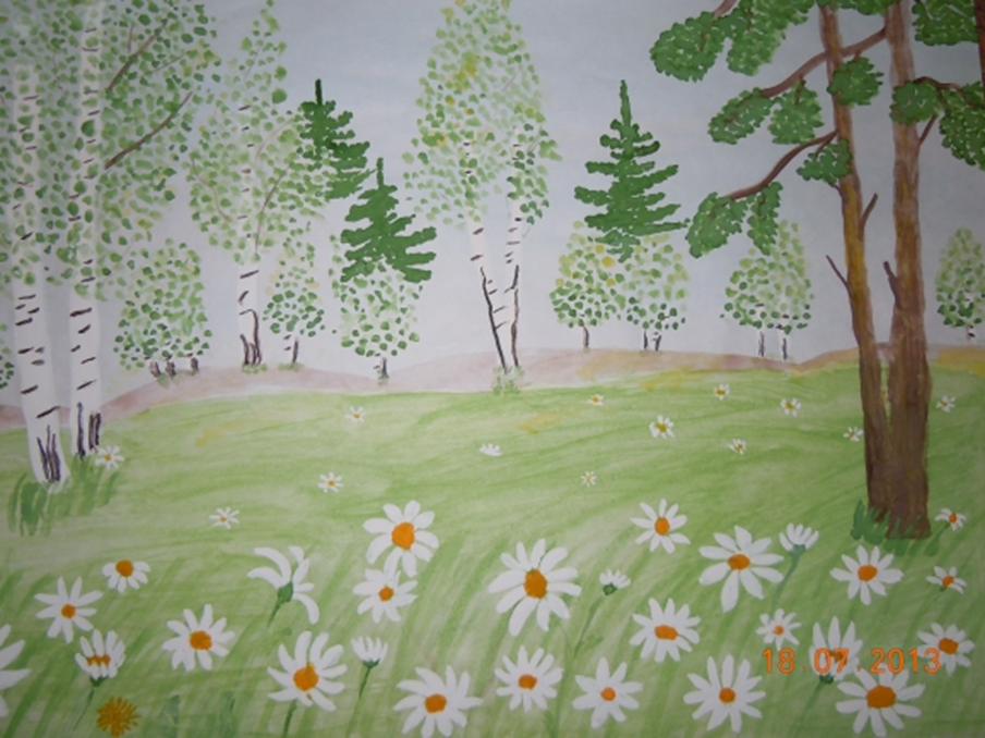 Рисование леса в старшей группе. Летний пейзаж детский рисунок. Летний пейзаж детские рисунки. Летний пейзаж легко для детей. Детские рисунки пейзаж.