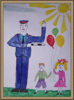 Рисунок дядя Степа милиционер