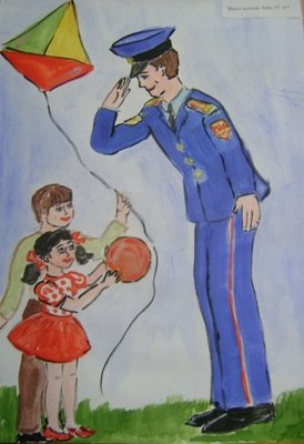 Рисунок на тему дядя Степа милиционер