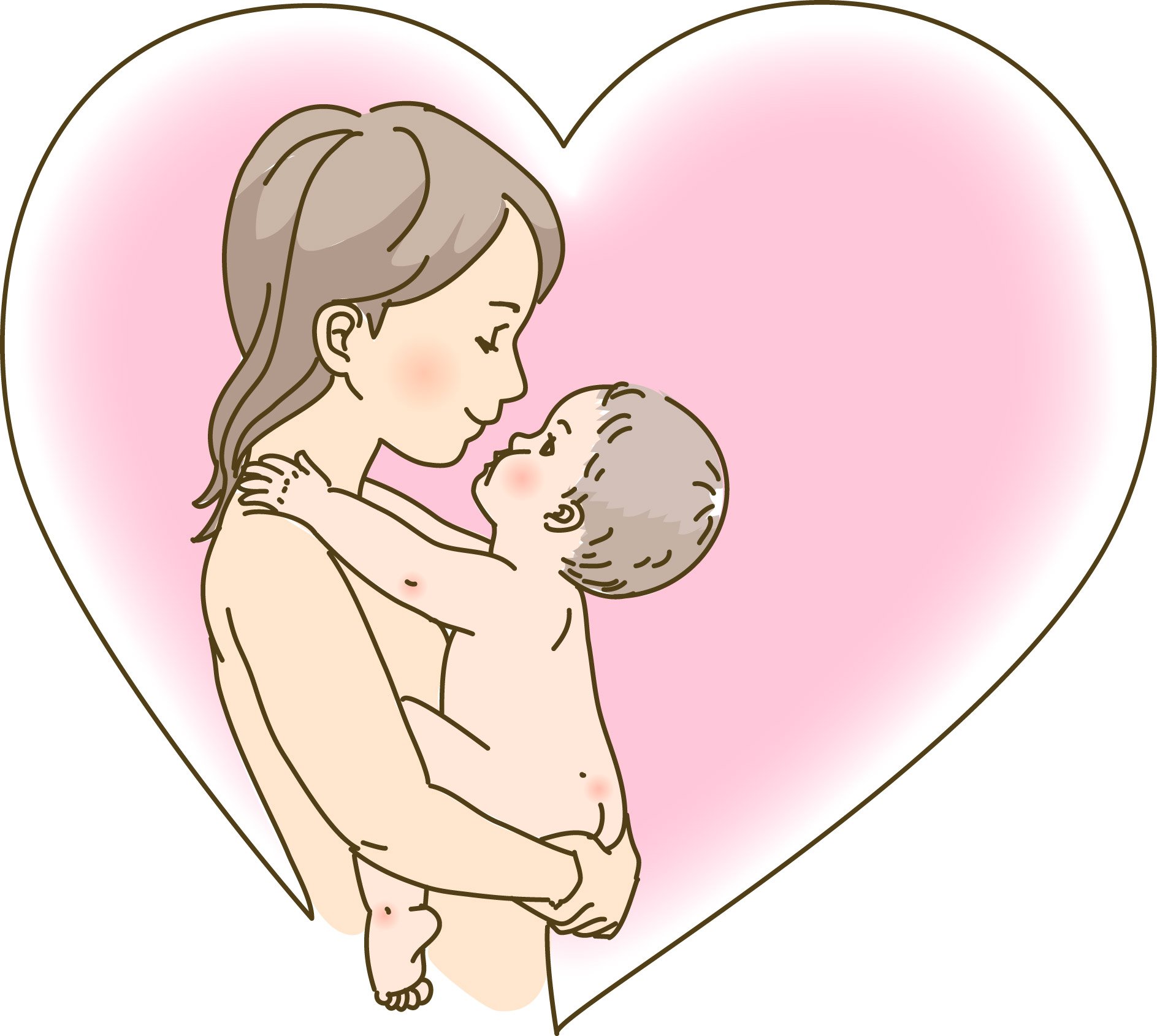 Рисунок сердце матери
