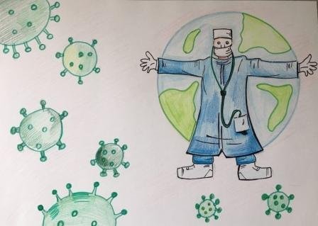 Спасибо врачам рисунок