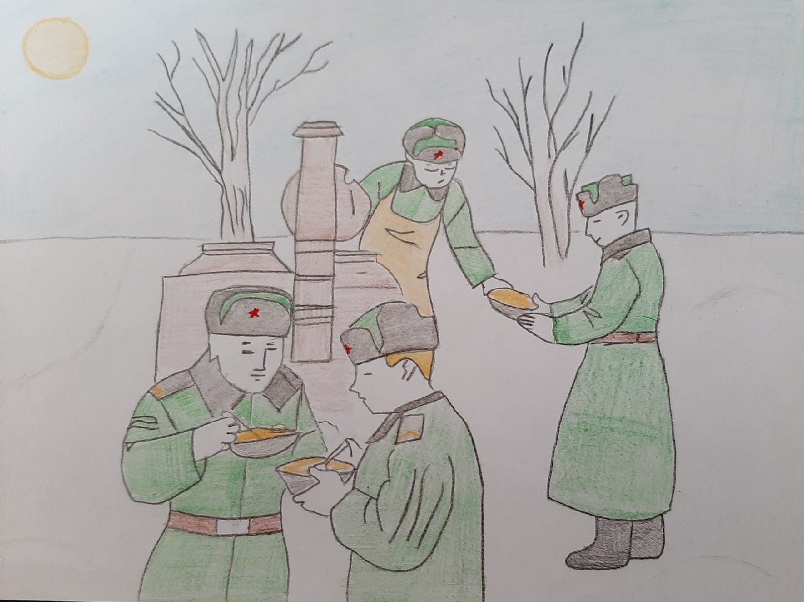 Военные рисунки для детей 2 класса