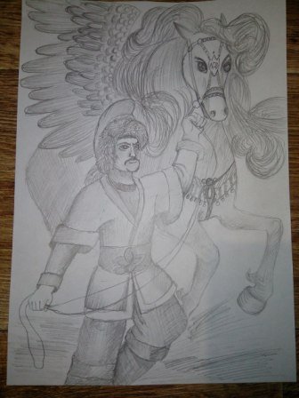 Иллюстрация к эпосу Урал батыр