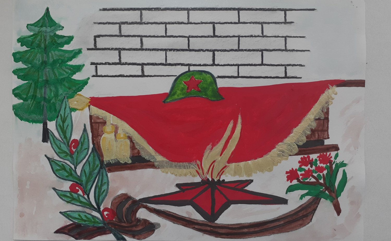 Рисунки на военно патриотическую тему сад
