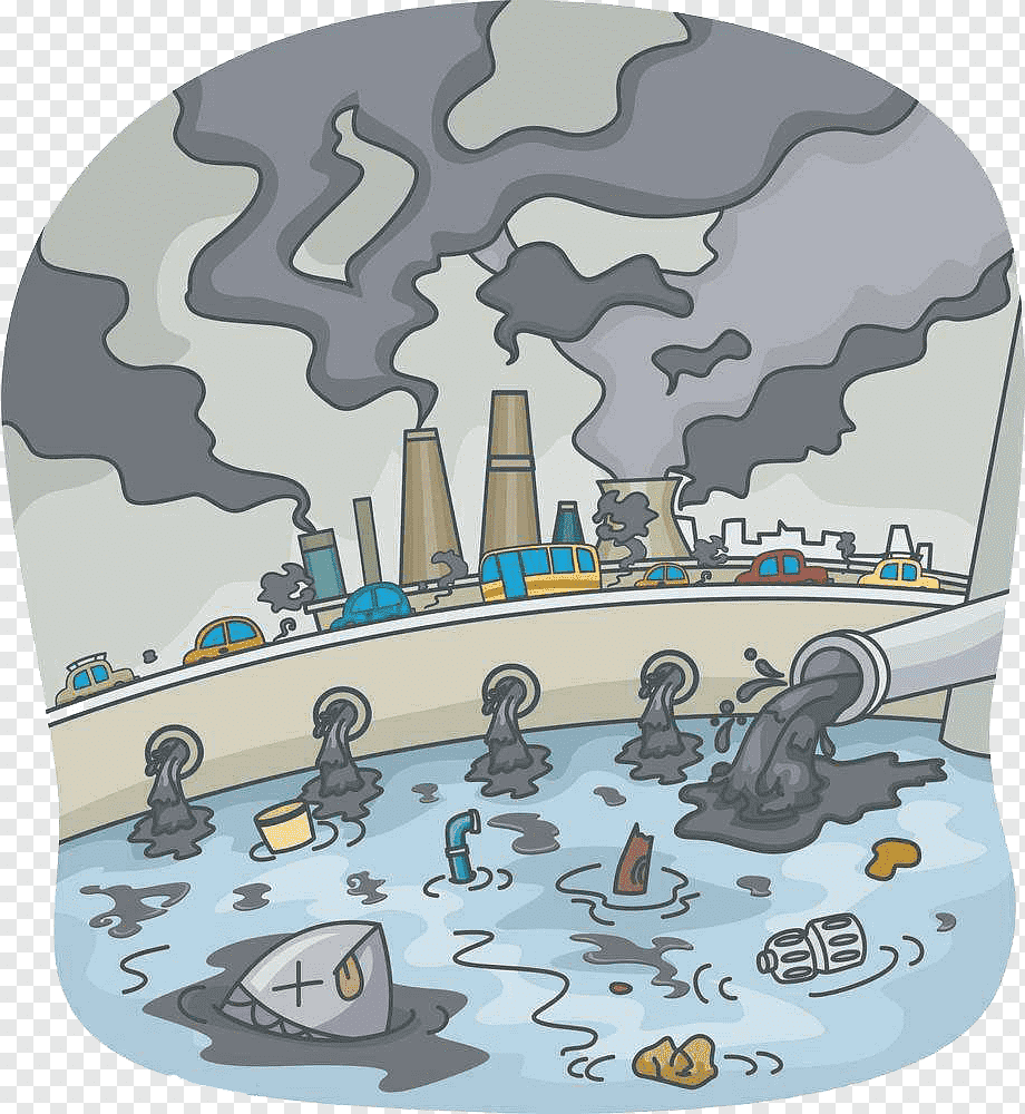 Рисунок на тему загрязнение окружающей среды