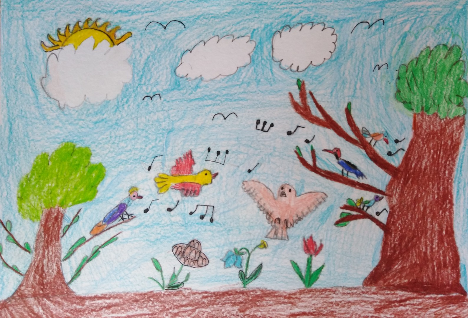 Мелодии весеннего леса 3 класс. Рисунок на тему природа. Детские рисунки. Детский рисунок природа.