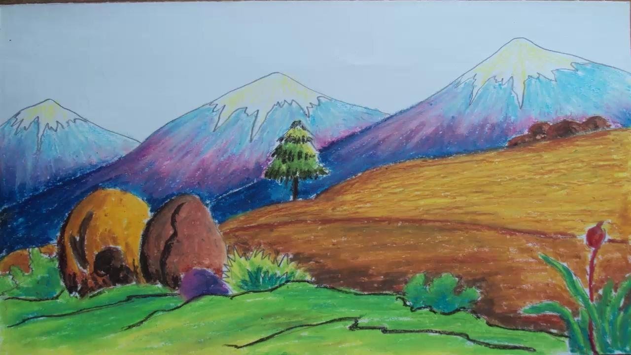 Рисунок на тему горы