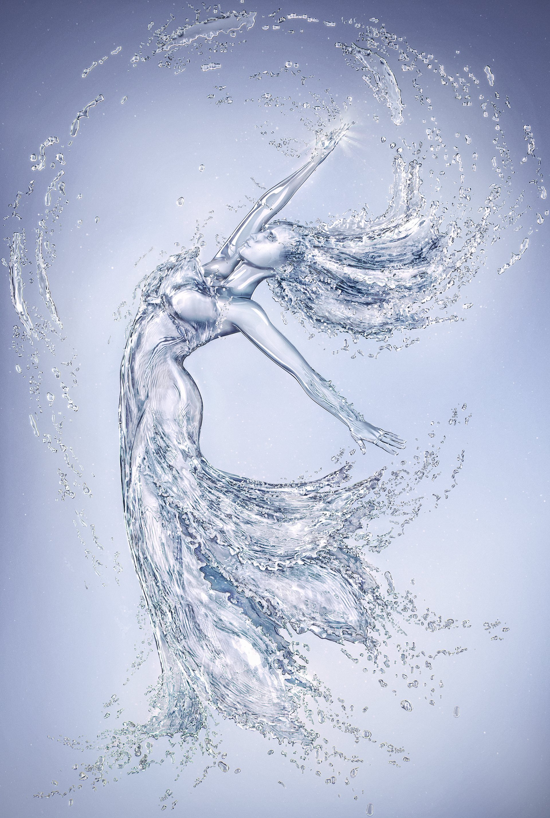 Женщина вода