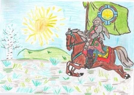 Салават Юлаев памятник рисунок