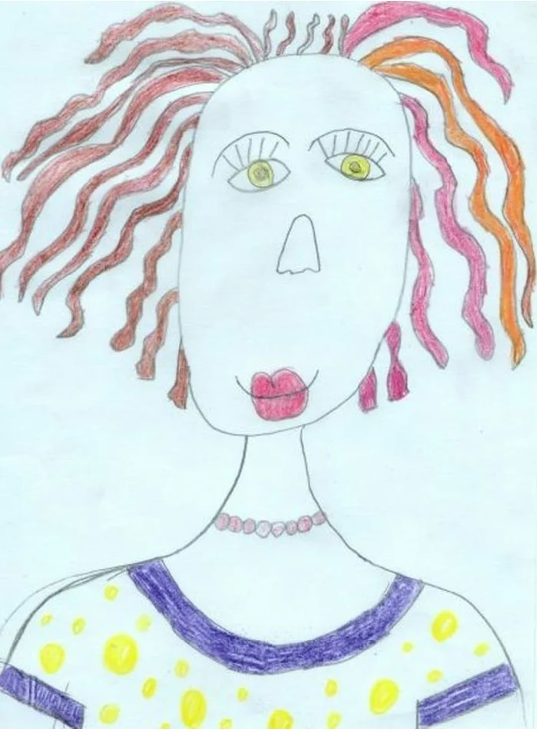 Портрет мамы рисунки детей