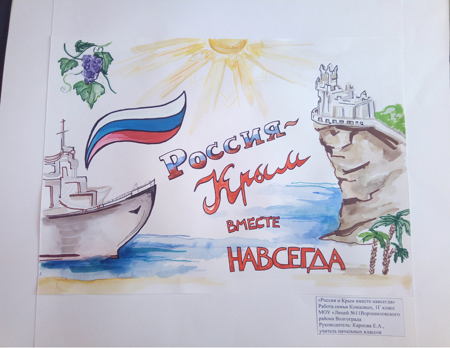 Плакат на тему Крым и Россия. Плакаты на тему Крым. Рисунок на тему крым 10 лет вместе