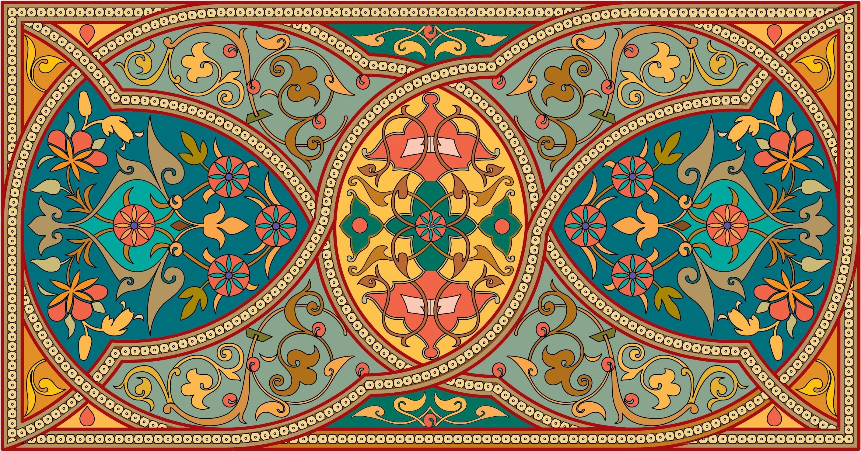 Азербайджанский национальный орнамент Бута