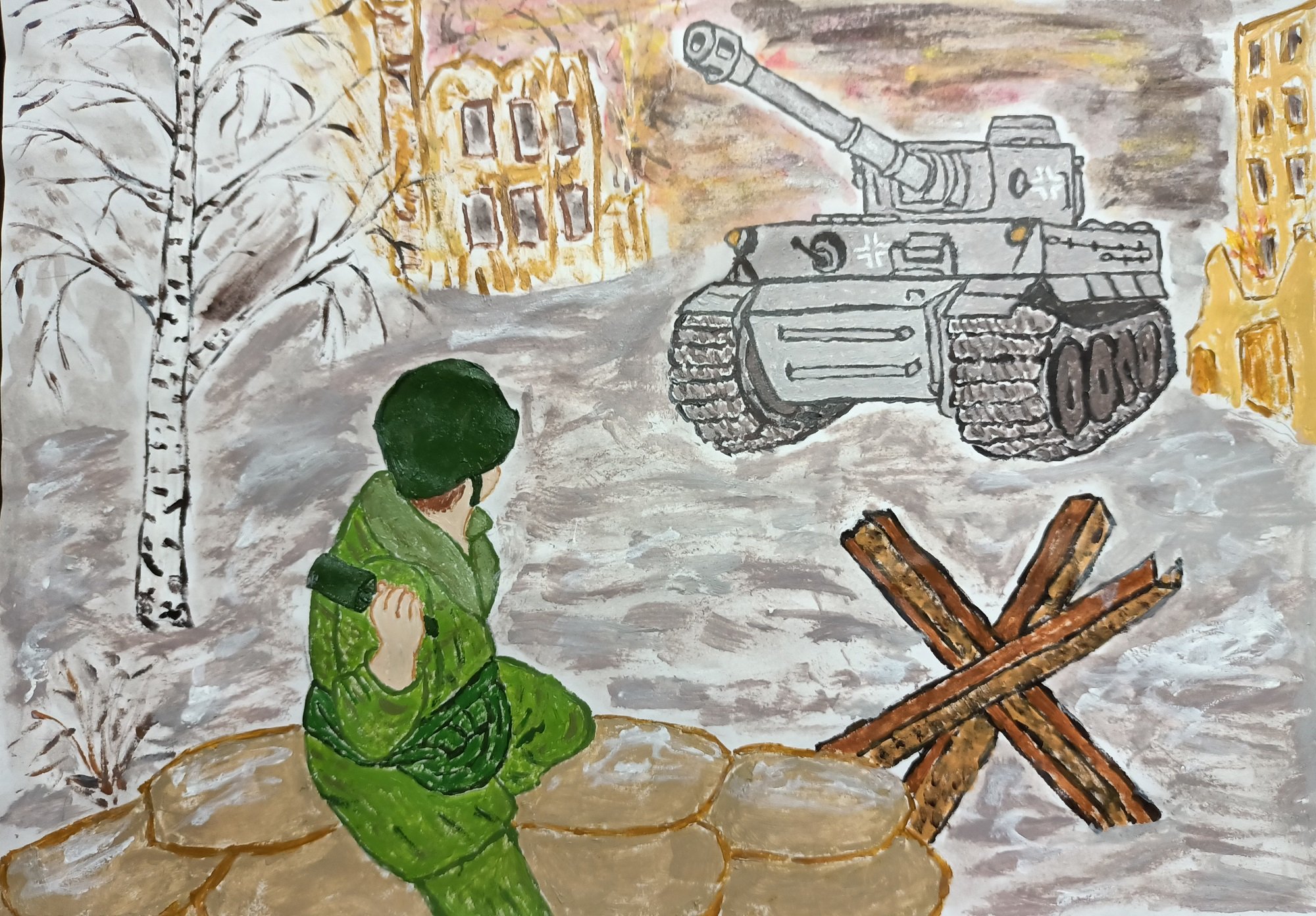 Рисунок к 80 летию битвы под Москвой