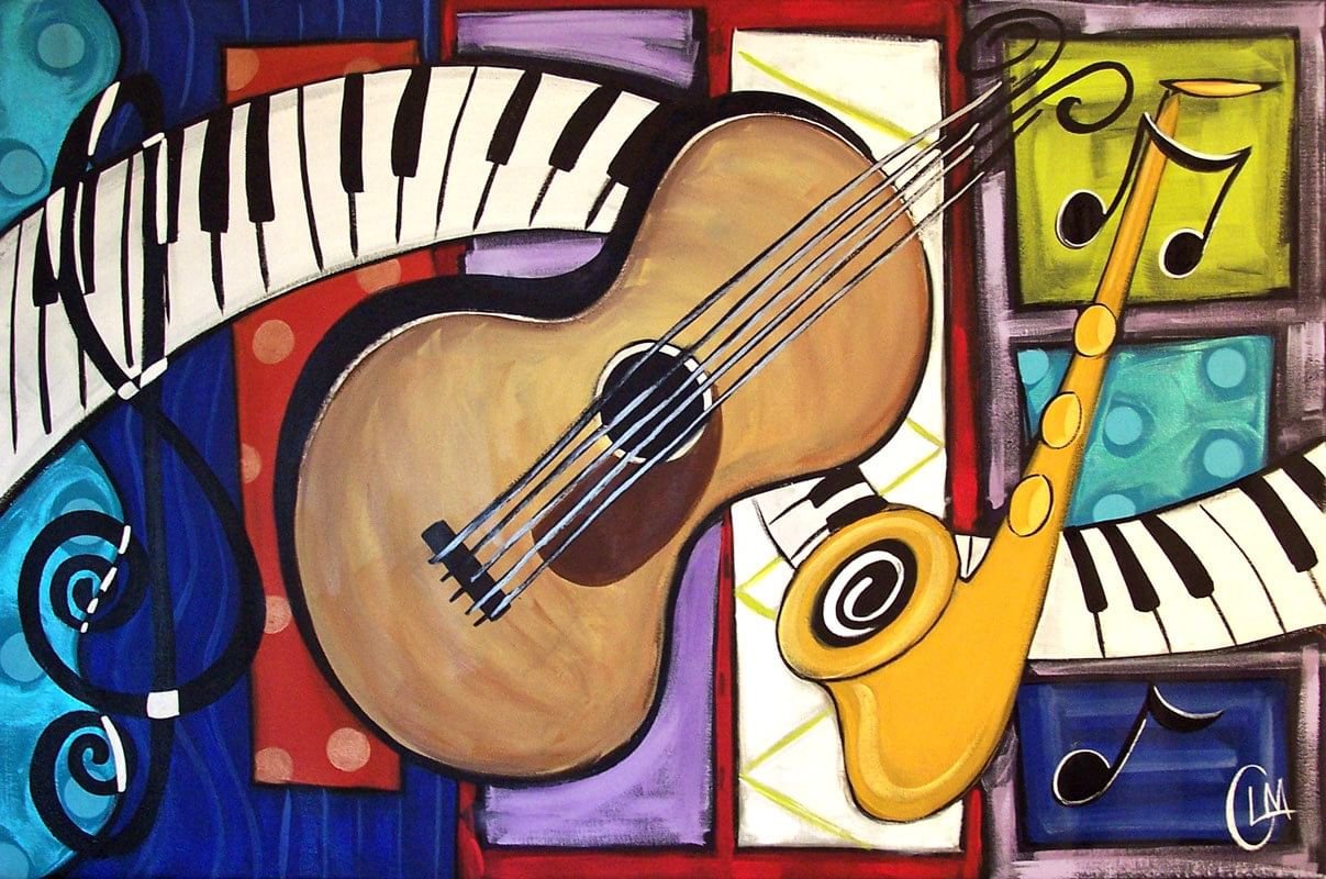 Пикассо музыкальные инструменты картина