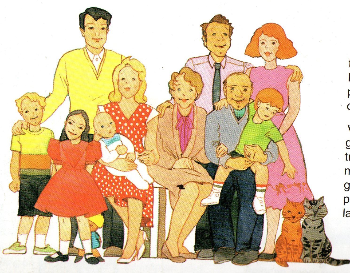 Иллюстрации с изображением семьи для дошкольников