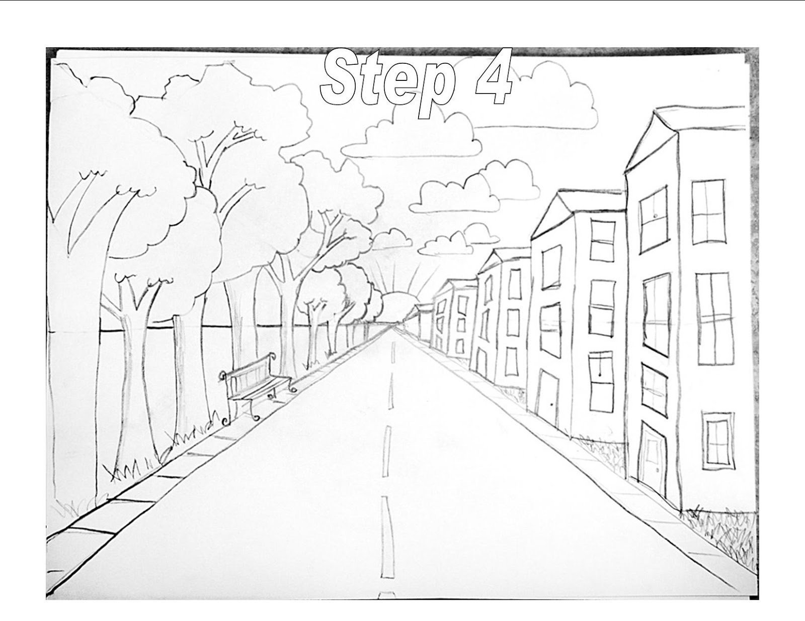 Рисунок на тему перспектива улицы (47 фото) .