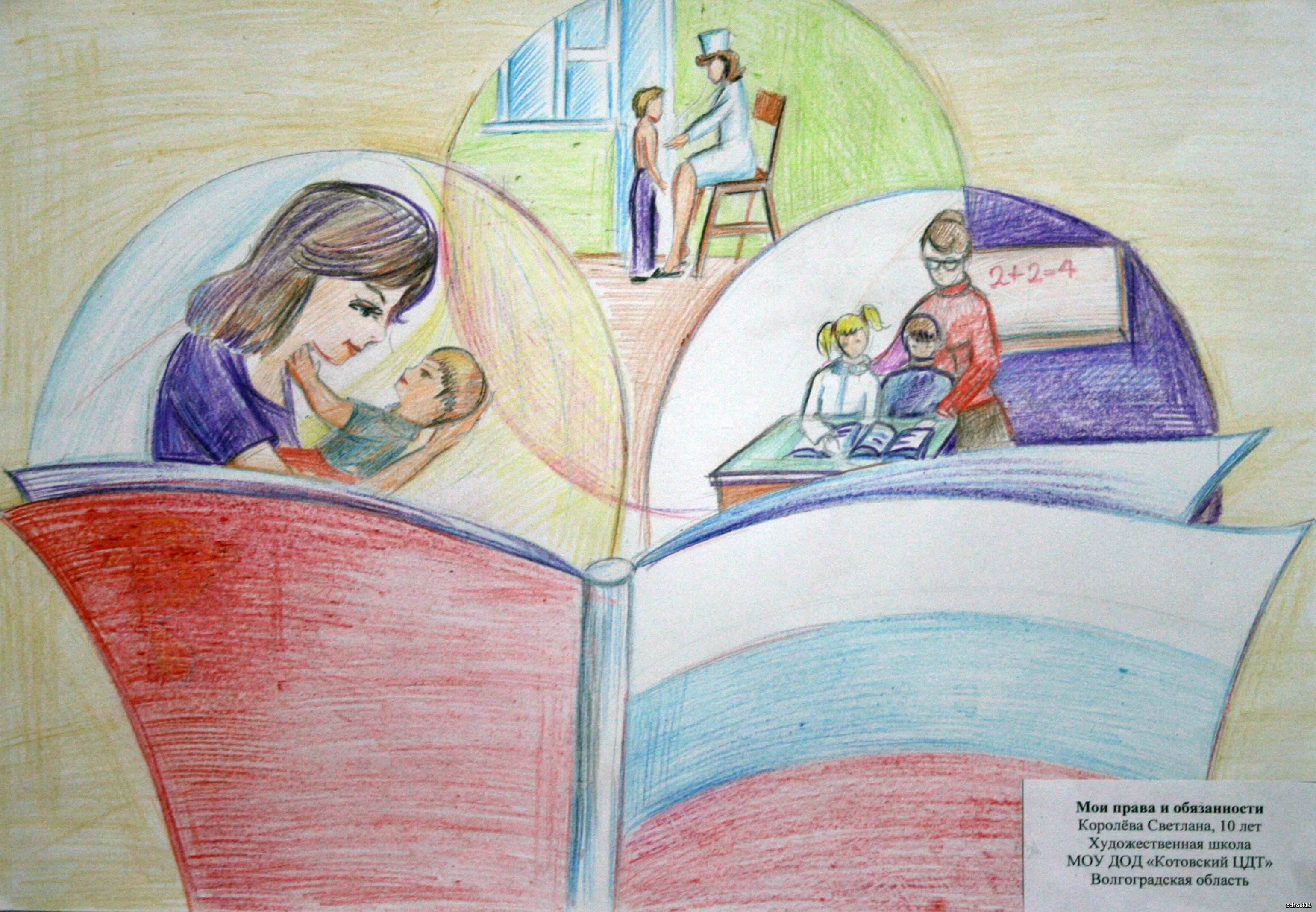 Школа будущей семьи. Рисунок на тему общество. Конкурс рисунков. Иллюстрация на тему право.