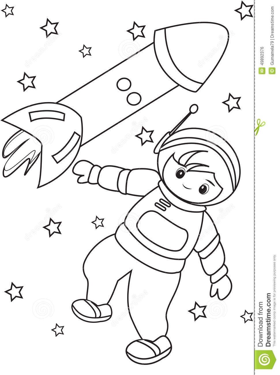 Рисунок ко Дню космонавтики