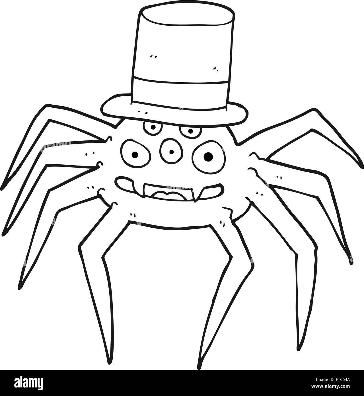Раскраска паук на Хэллоуин