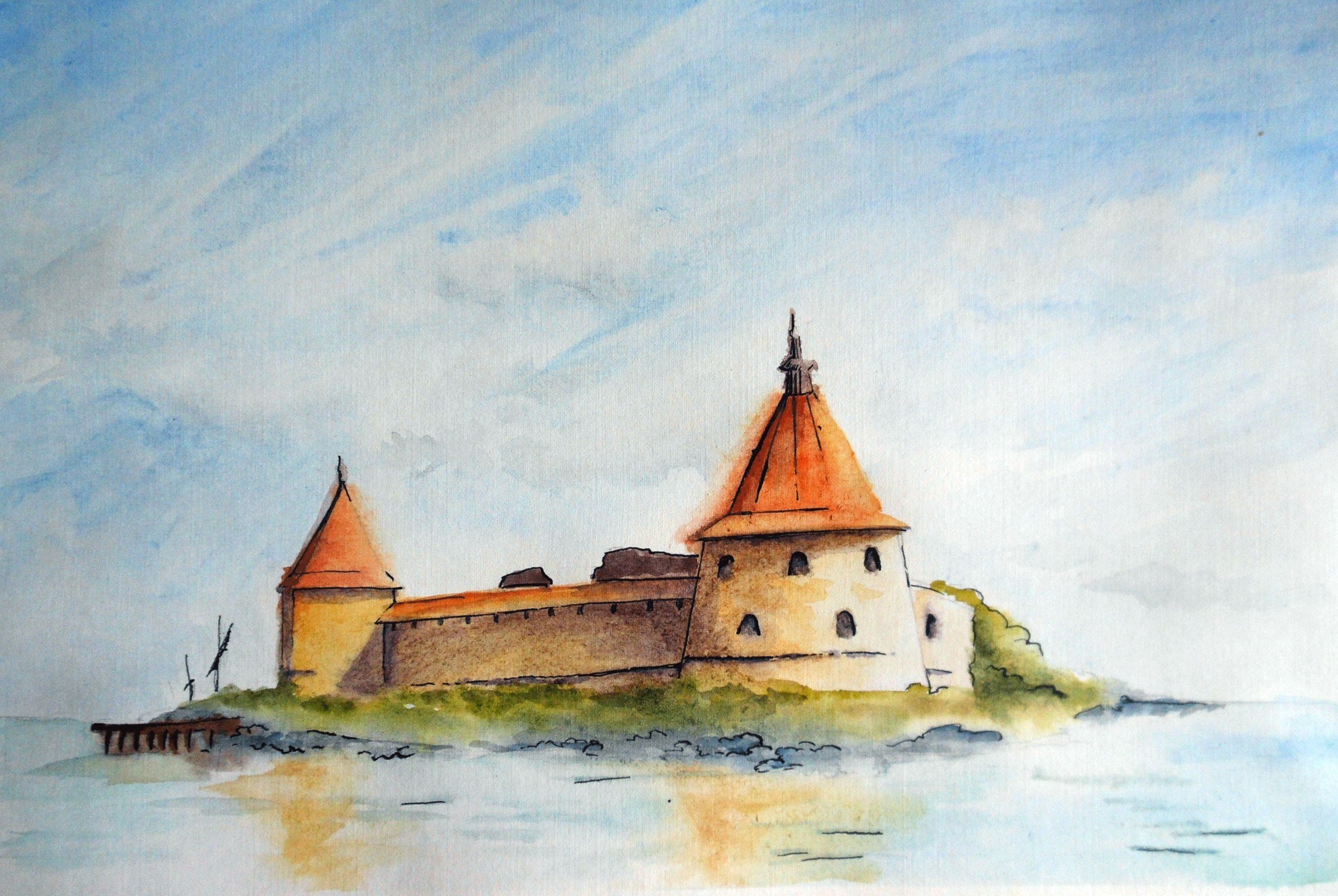 Шлиссельбургская крепость картины