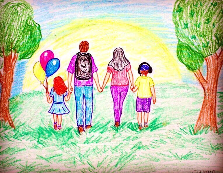 Нарисовать рисунок год семьи. Рисунок моя семья. Детские рисунки на тему детство. Рисунок семьи детский. Рисунок на тему семья.